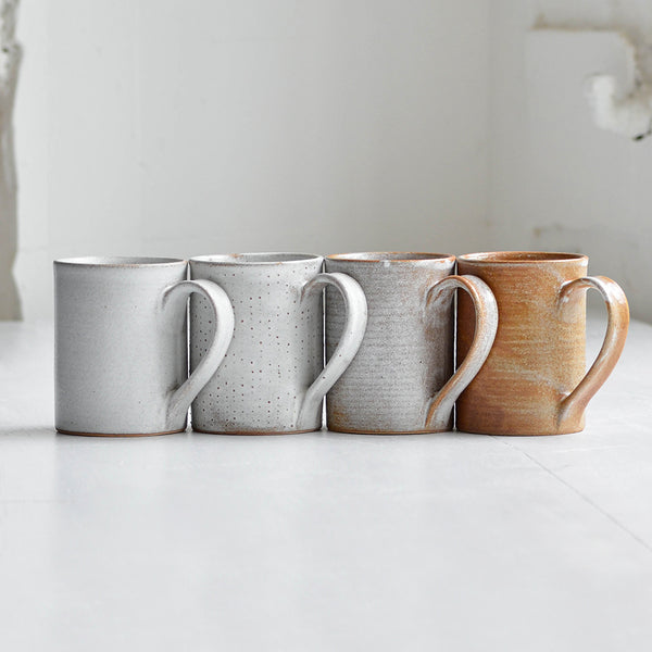 Stoneware Mug, rust, Brown, White, Tea, Coffee, Hot Chocolate - Nom Living