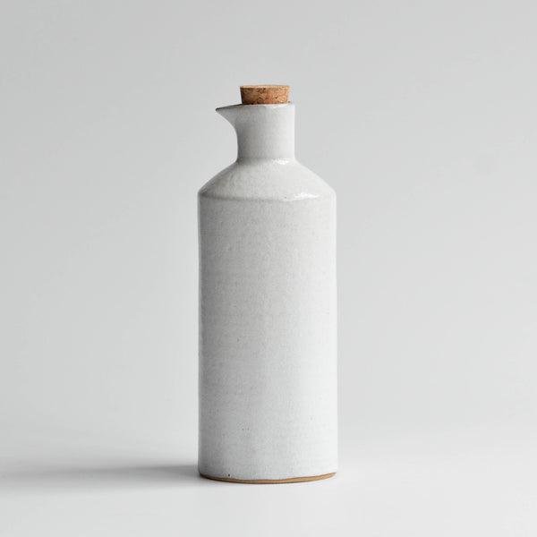 Stoneware Oil Pourer, Large, Snow White