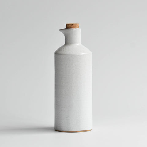 Stoneware Oil Pourer, Large, Snow White