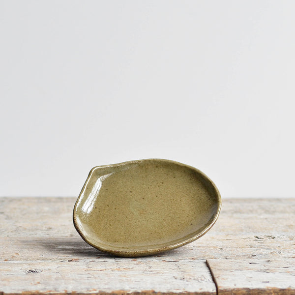Stoneware Teardrop Dish Small Green - Nom Living