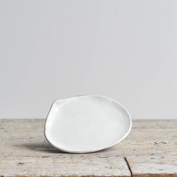 Stoneware Teardrop Dish Small Snow White - Nom Living