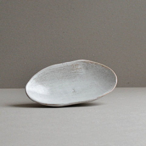 Organic Shell Dish, Small, Snow White