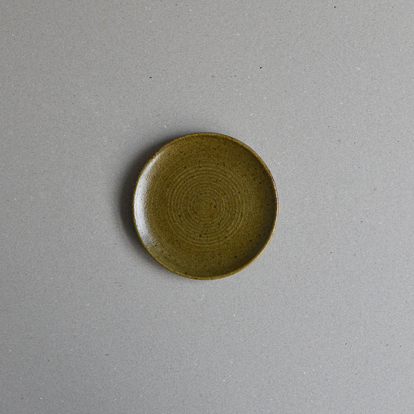 Nom Living - Stoneware Side Plate, Green, Single