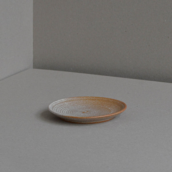 Nom Living - Stoneware Side Plate, Rust, Side view