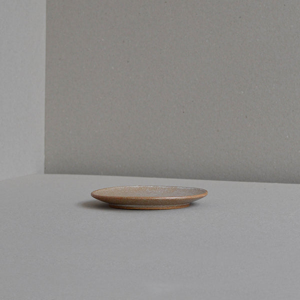 Nom Living - Stoneware Side Plate, Rust, Angle
