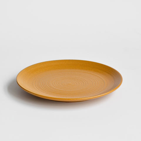 Spiral Dinner Plate – Ochre