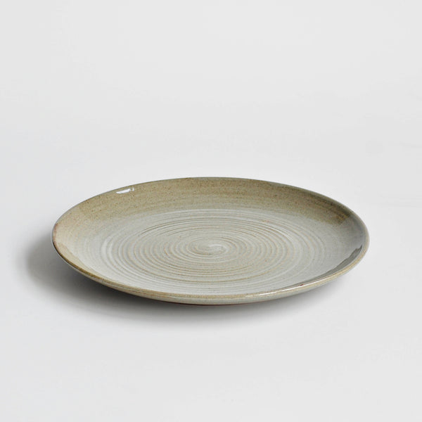 Spiral Dinner Plate – Brushed Celadon