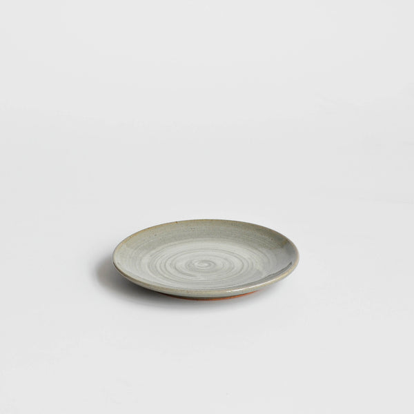 Spiral Bread and Butter Side Plate, Brushed Celadon