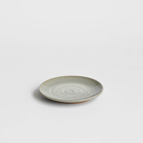 Spiral Bread and Butter Side Plate, Brushed Celadon