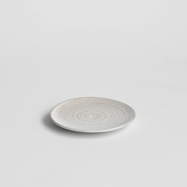Spiral Bread and Butter Side Plate, Snow White