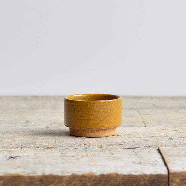 Stoneware Stackable Ceramic Condiment Bowl, Ochre Yellow - Nom Living