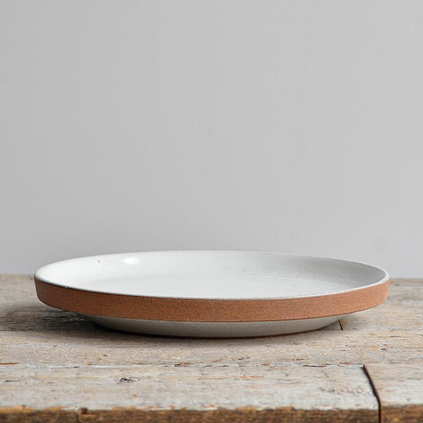 Ceramic Stackable Dinner Plate, White - Nom Living