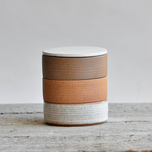Ceramic Stackable Ramekin, White/Unglazed - Nom Living – Trade and Care ...