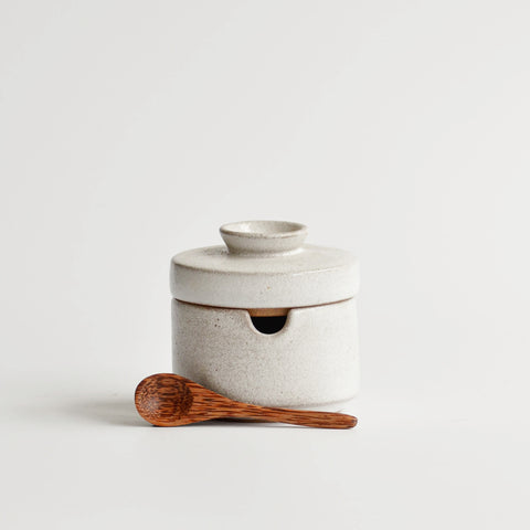 Sugar Bowl with Spoon, Snow White