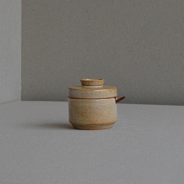Stoneware ceramic Sugar Jar container, Rust - Nom Living