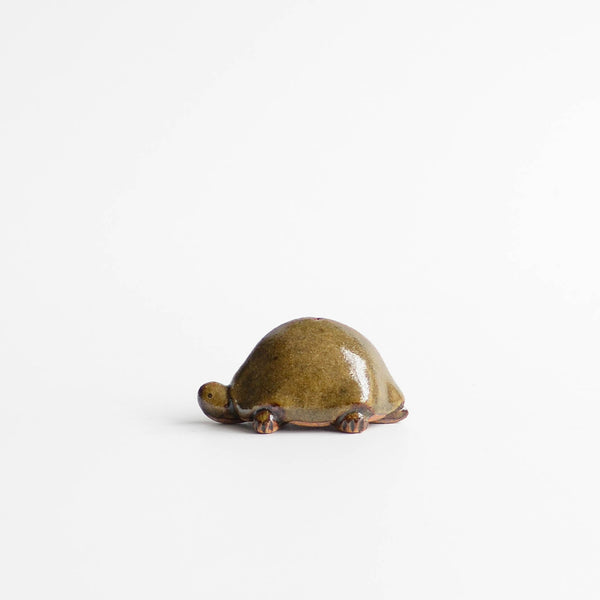 Mini Tortoise Incense Holder, Green