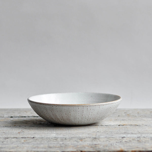 Ceramic Pasta Bowl, Urchin, Small, Snow White- Nom Living