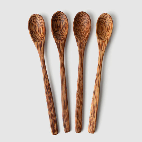 Coconut Wood Jam Spoon, Set of Four - Nom Living