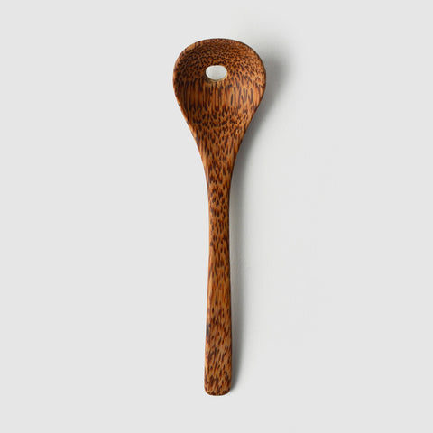 Slotted Olive Spoon, Coconut Palm Wood