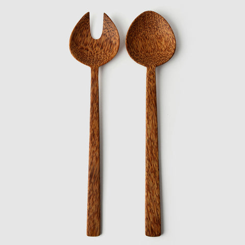 Salad Servers, Coconut Palm Wood