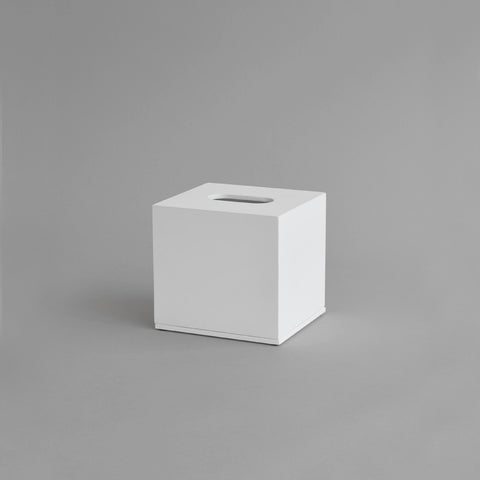 Square Tissue Box, White