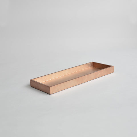 Narrow Tray, Medium Matt Rose Gold