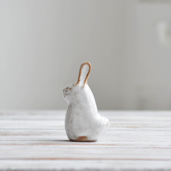 Nom Living - Ceramic Bunny Sculpture XS Mini Snow White