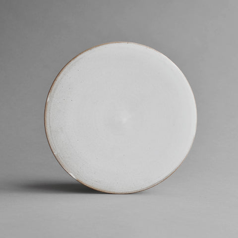 Stoneware Flat Plate, Large