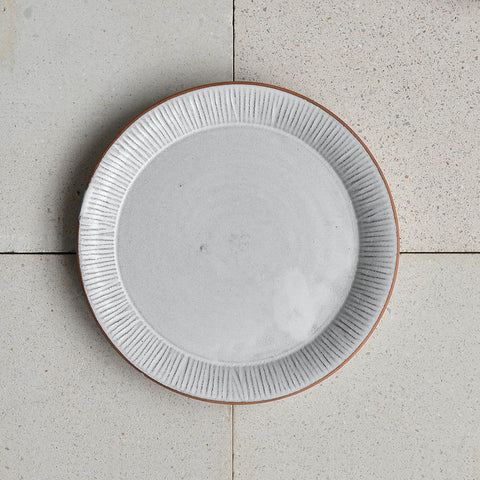 Forest Starter Plate, Unglazed Rim