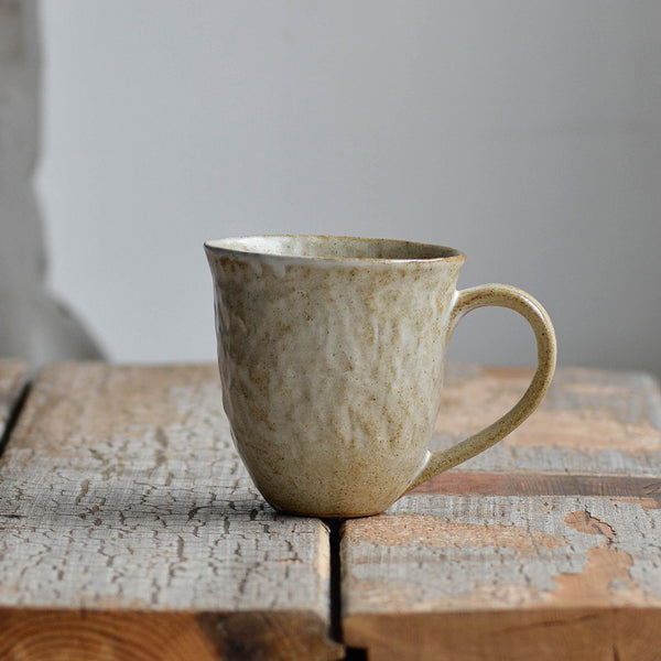 Stoneware Hand Moulded Mug, Sand - Nom Living