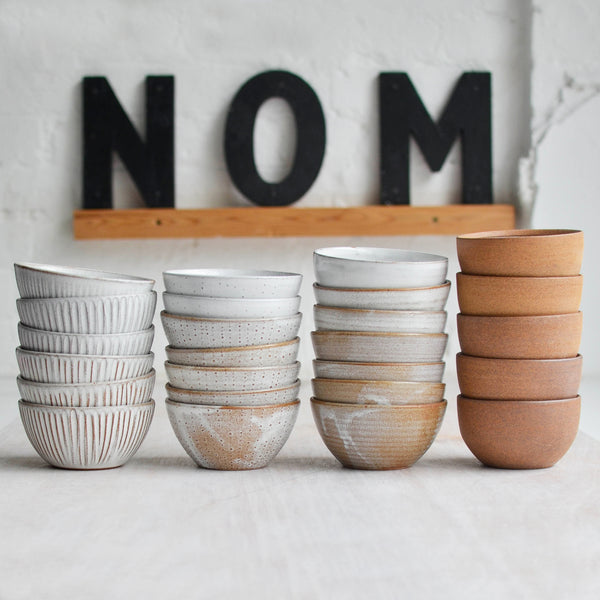 Nom Living Stoneware Deep Round Bowl glazes