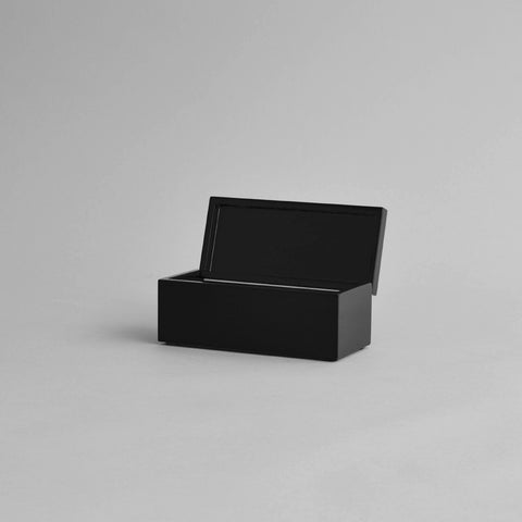 Vanity Box Hinged, Shiny Black